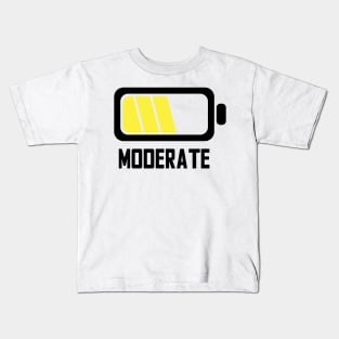 MODERATE - Lvl 4 - Battery series - Tired level - E3a Kids T-Shirt